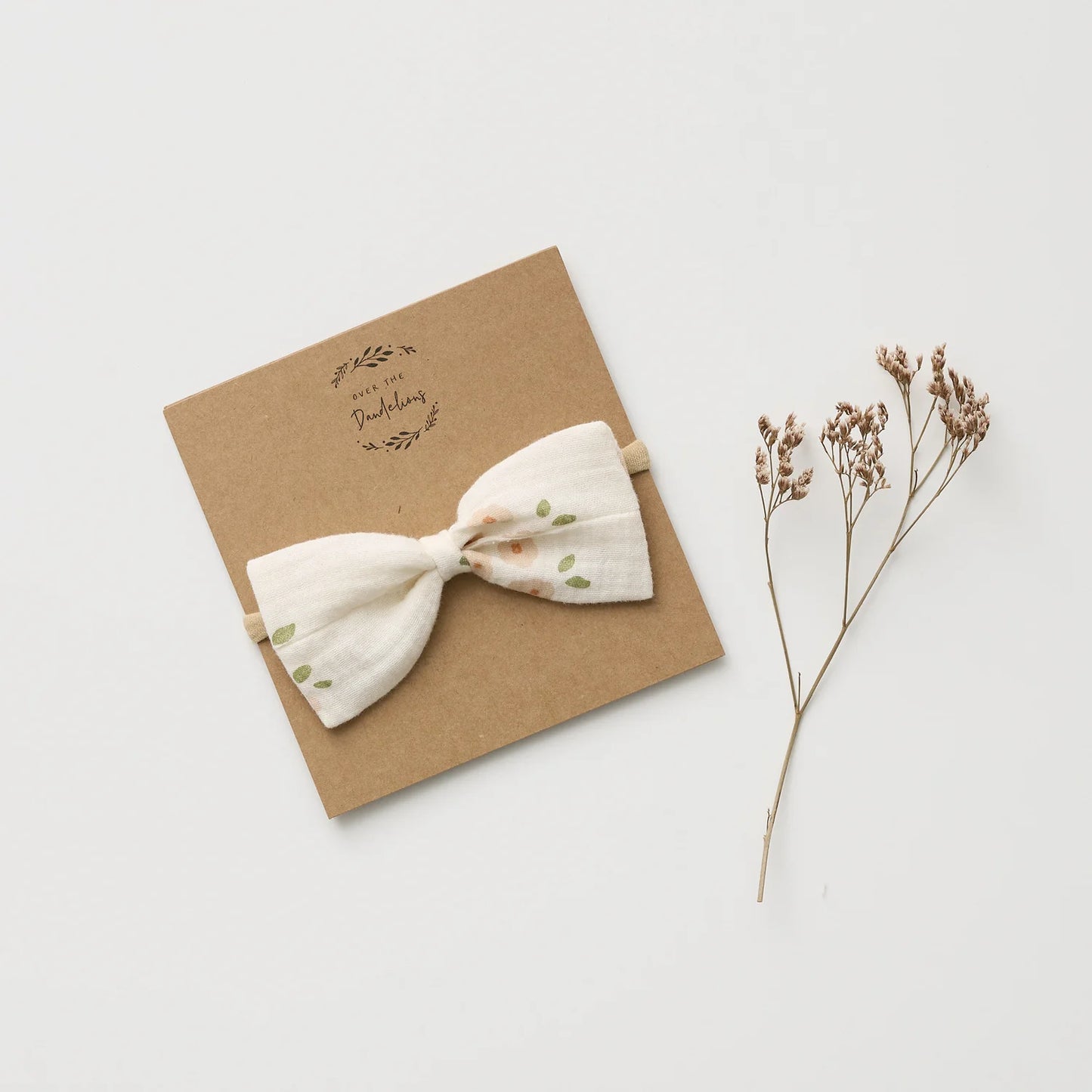 Organic Muslin Bow Headband | Enchanted Garden