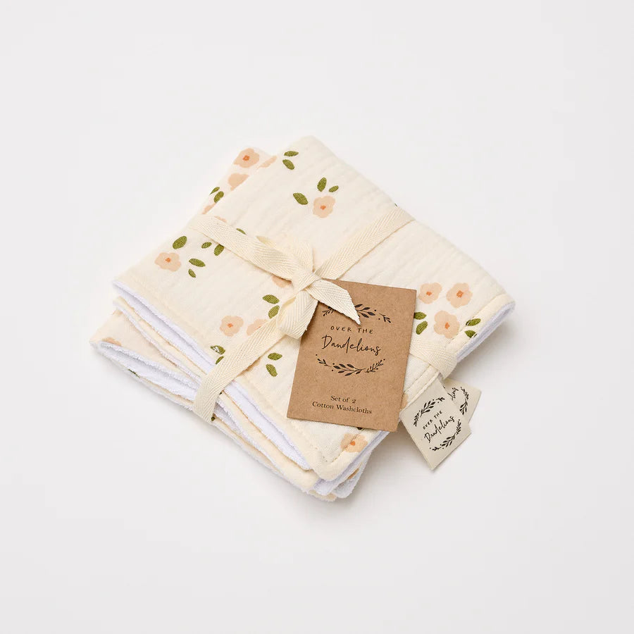 Wash Cloths Set of 2 | Daisy