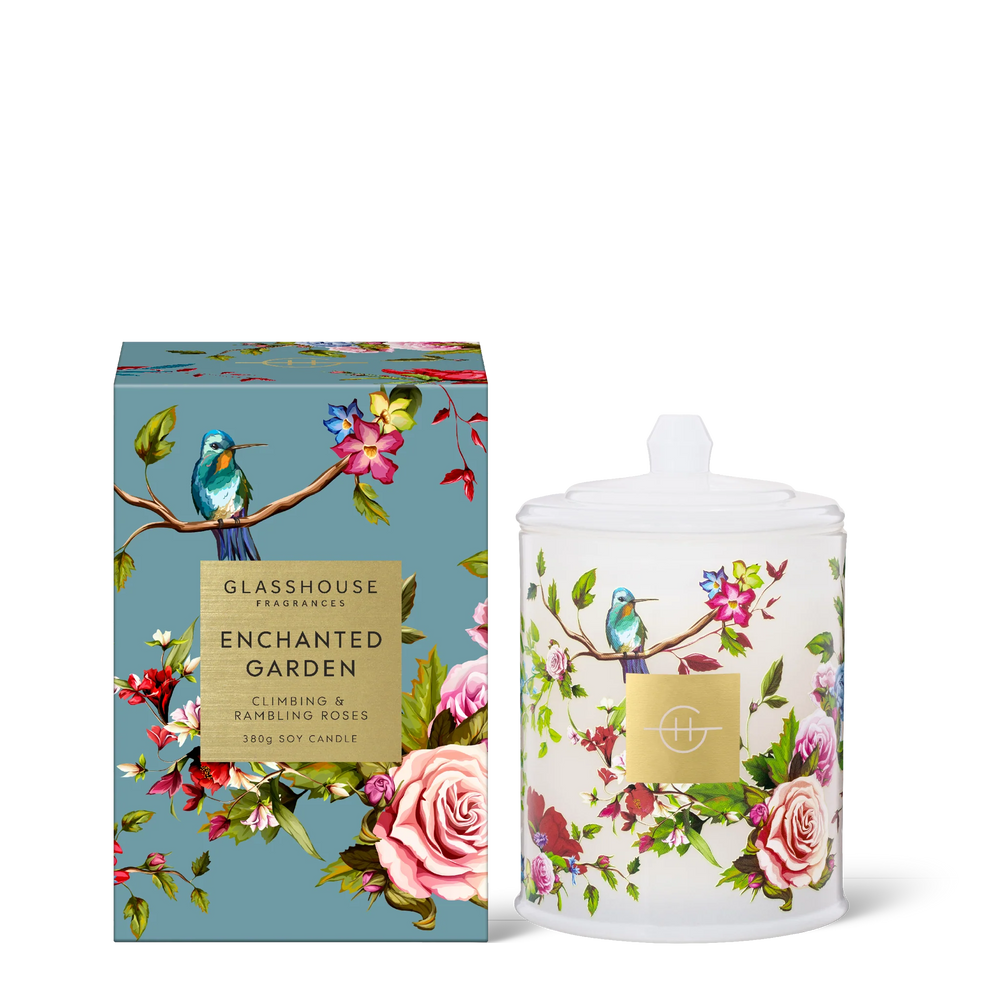 Glasshouse Fragrances Enchanted Garden 380g Candle