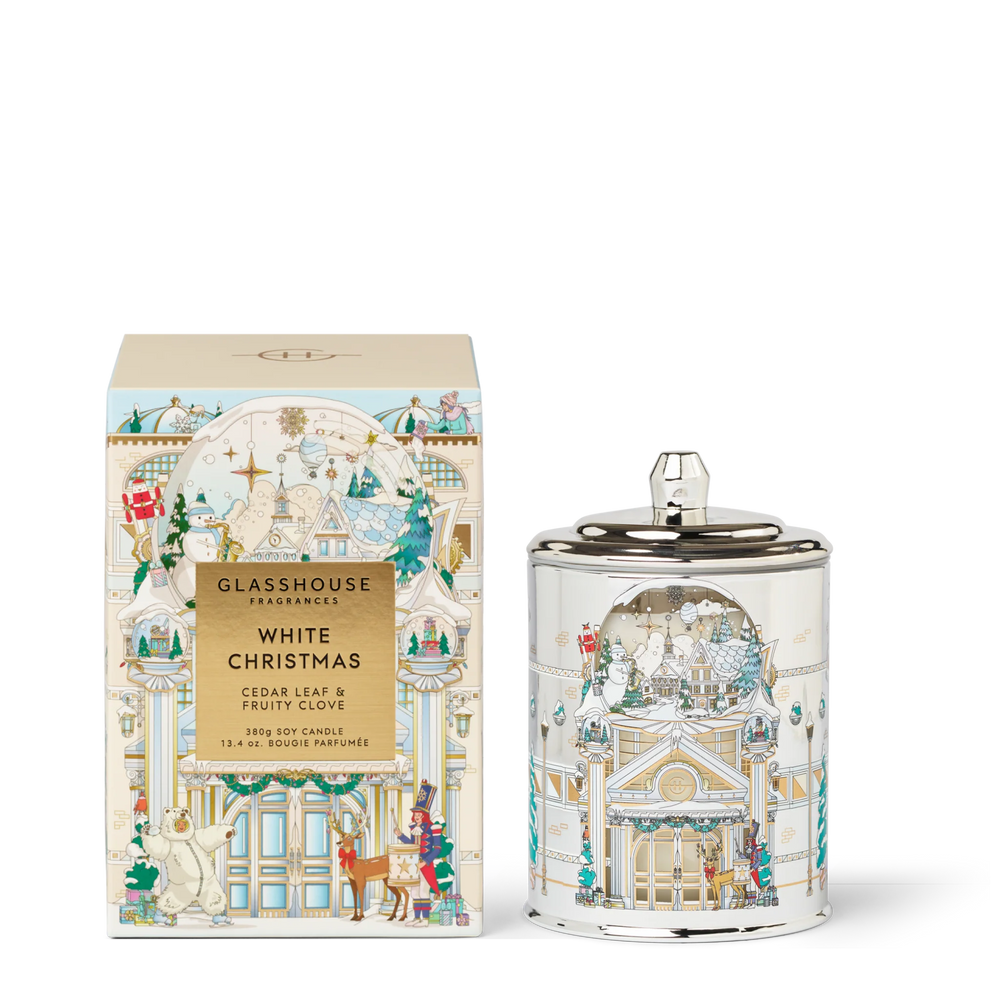 Glasshouse Fragrances White Christmas 380g Candle