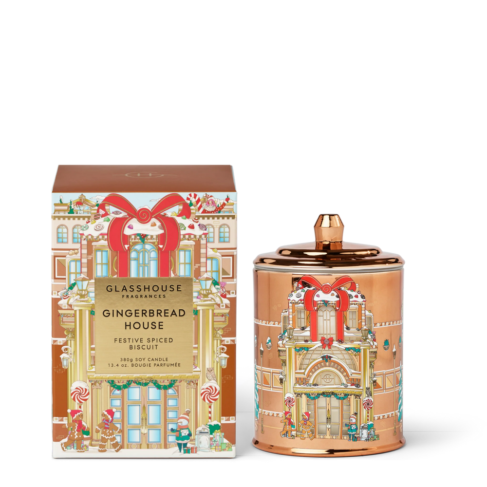 Glasshouse Fragrances Gingerbread House 380g Candle