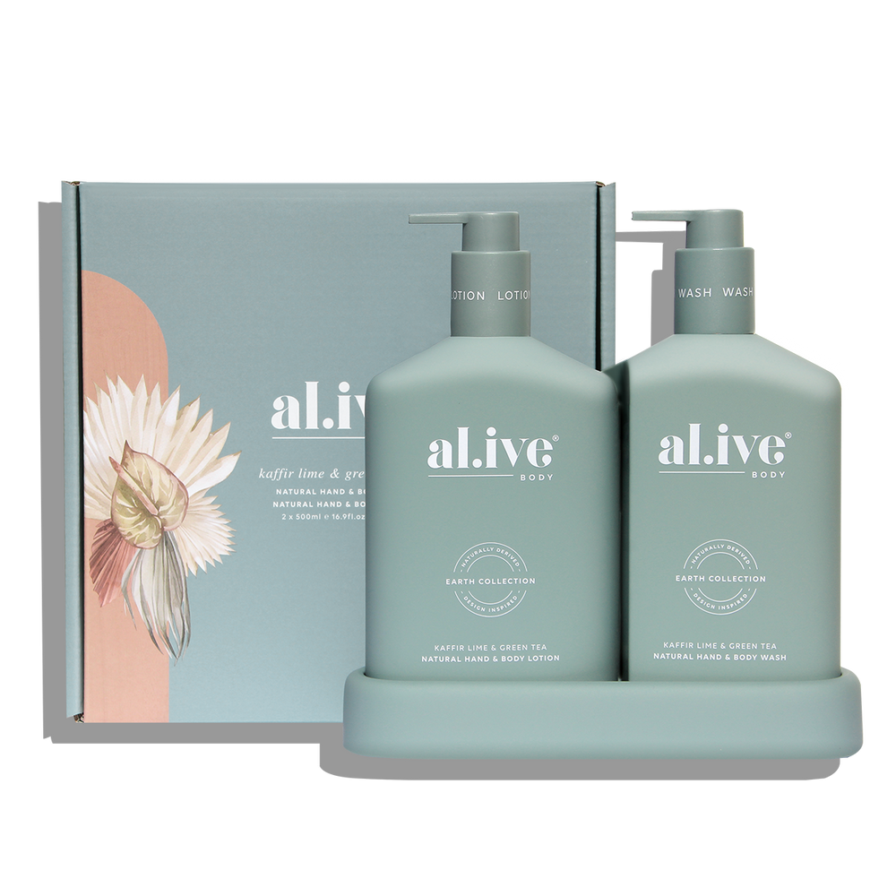 al.ive wash & lotion duo - kaffir lime & green tea duo