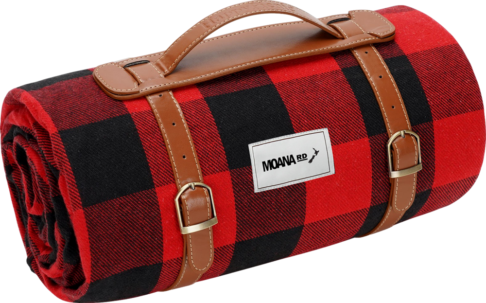 Moana Rd Picnic Blanket Red/Black