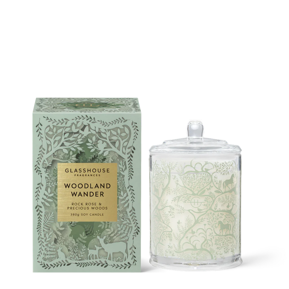 Glasshouse Fragrances Woodland Wander Candle 380g