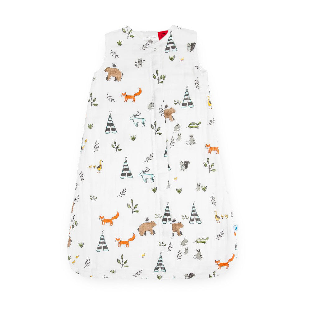 Cotton Muslin Sleeping Bag - Forest Friends