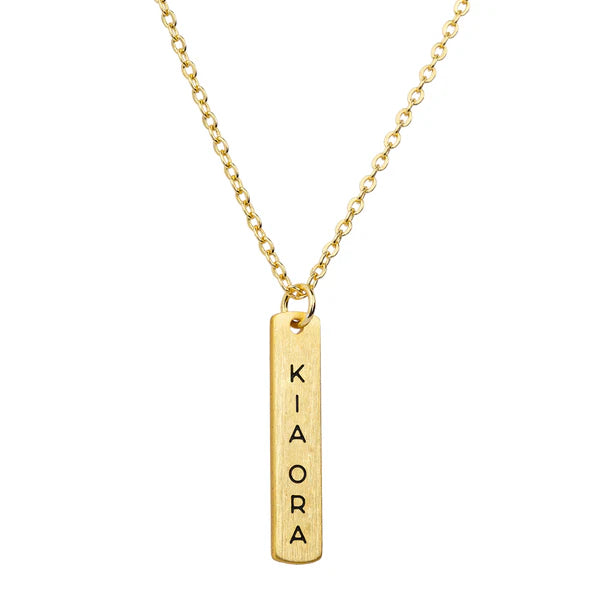 Little Taonga Kia Ora Gold Necklace