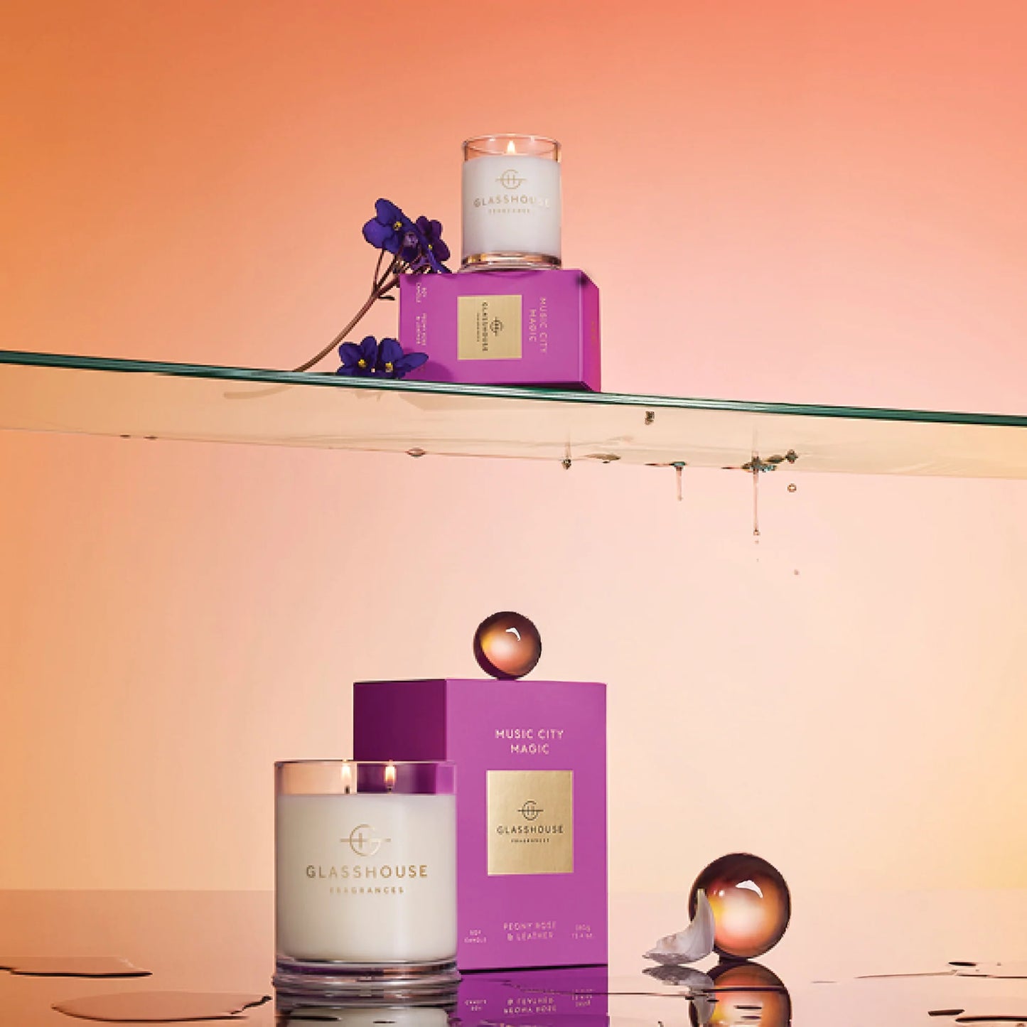 
                  
                    Glasshouse Fragrances Music City Magic 380g Candle
                  
                