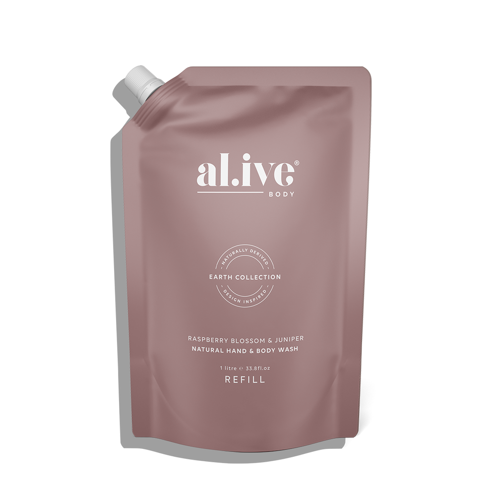 al.ive hand and body wash refill - rasberry blossom & juniper