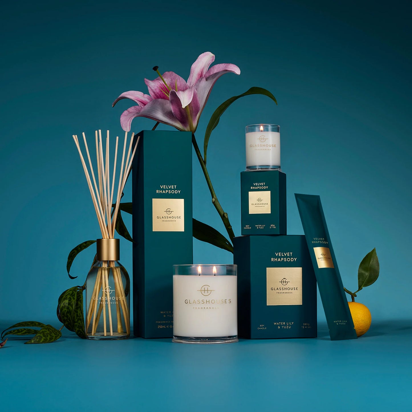 
                  
                    Glasshouse Fragrances Velvet Rhapsody 60g Candle
                  
                