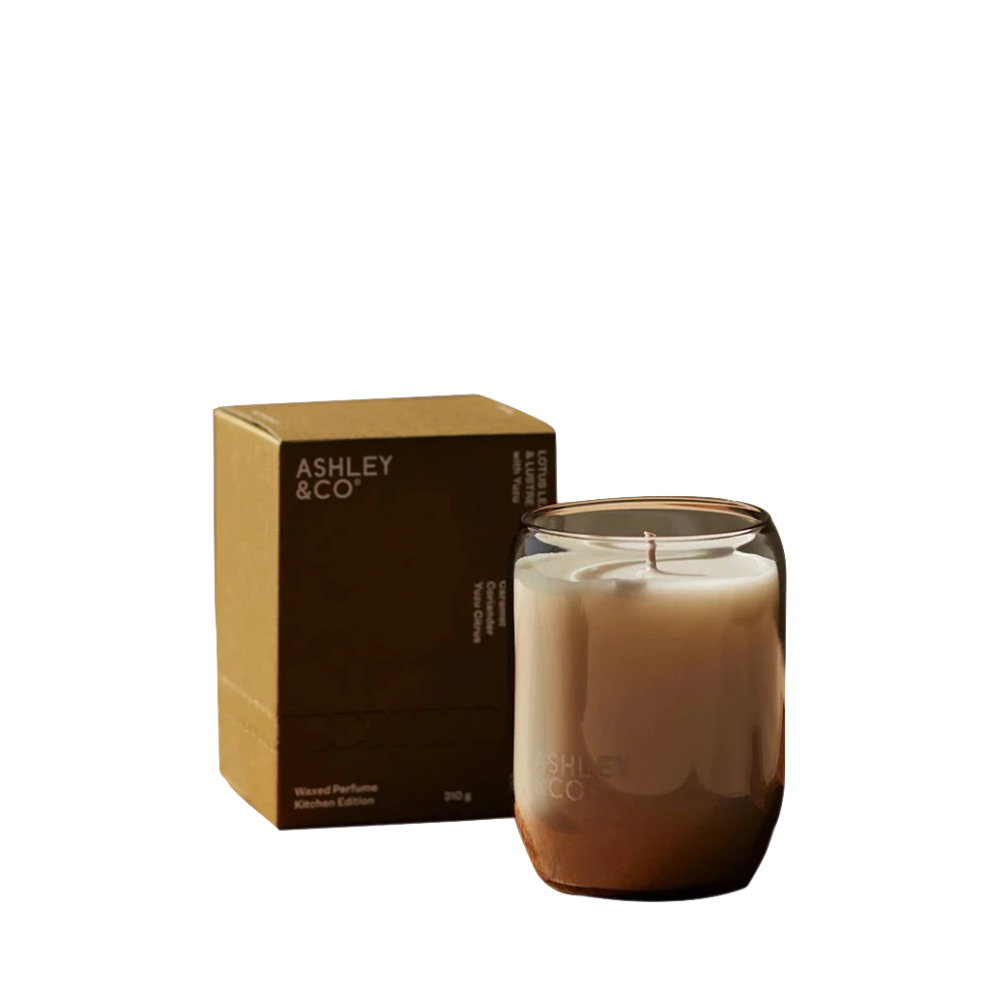 Ashley & Co Home Waxed Perfume Candle - Lotus Leaf & Lustre 310g